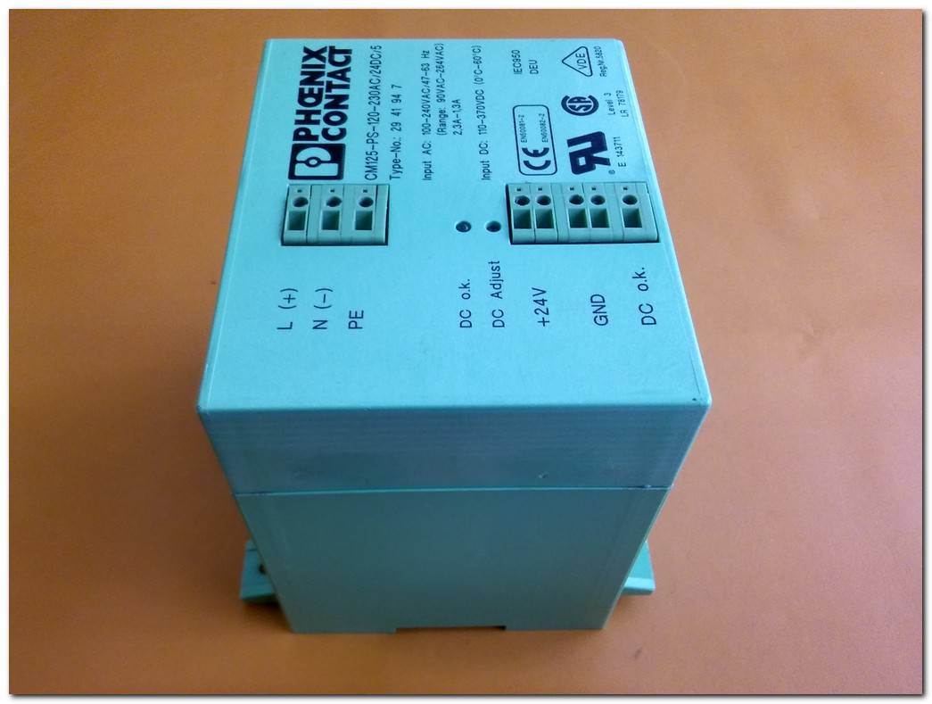 PHOENIX CONTACT CM125-PS-120-230AC-24DC-5 29 41 94 7 POWER SUPPLY GÜÇ KAYNAĞI