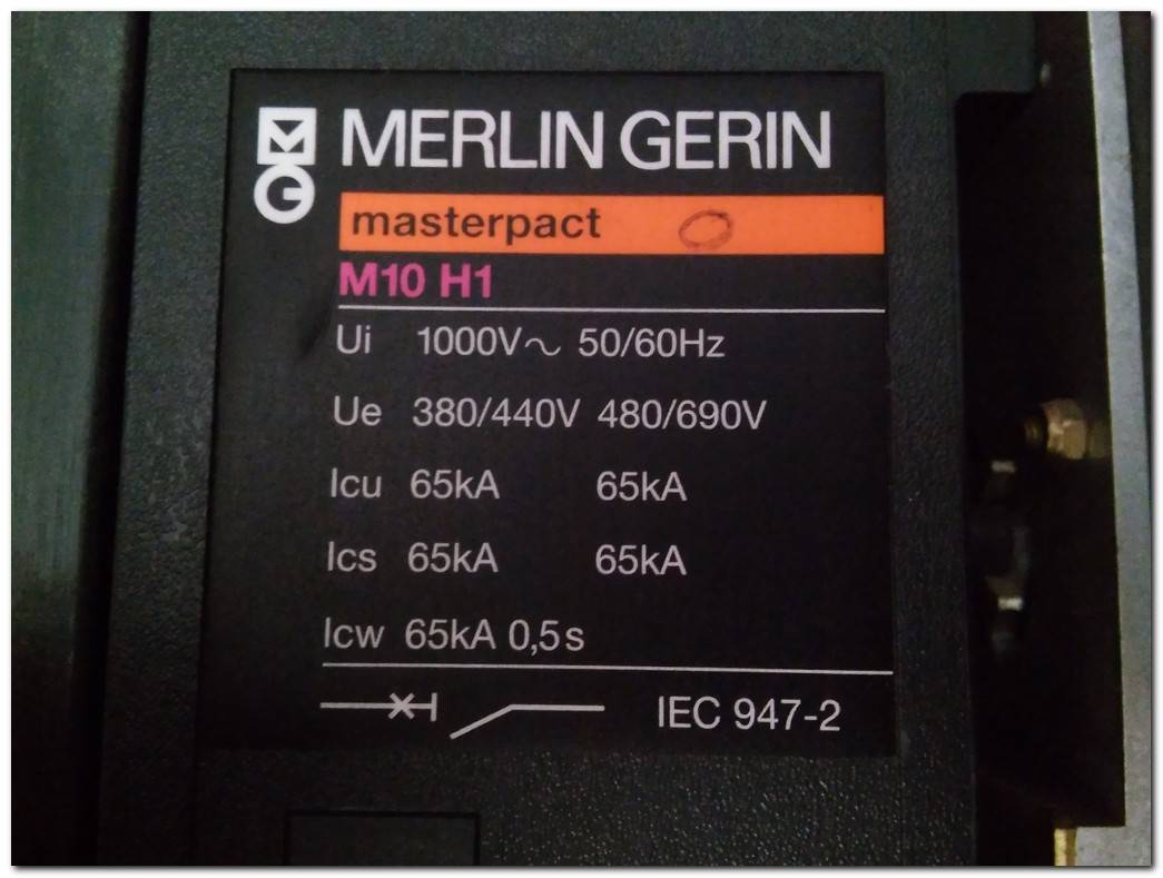 MERLİN GERİN M10 H1 1000A MOTORLU MASTERPACT IEC 947-2 STR 28 D M10H1