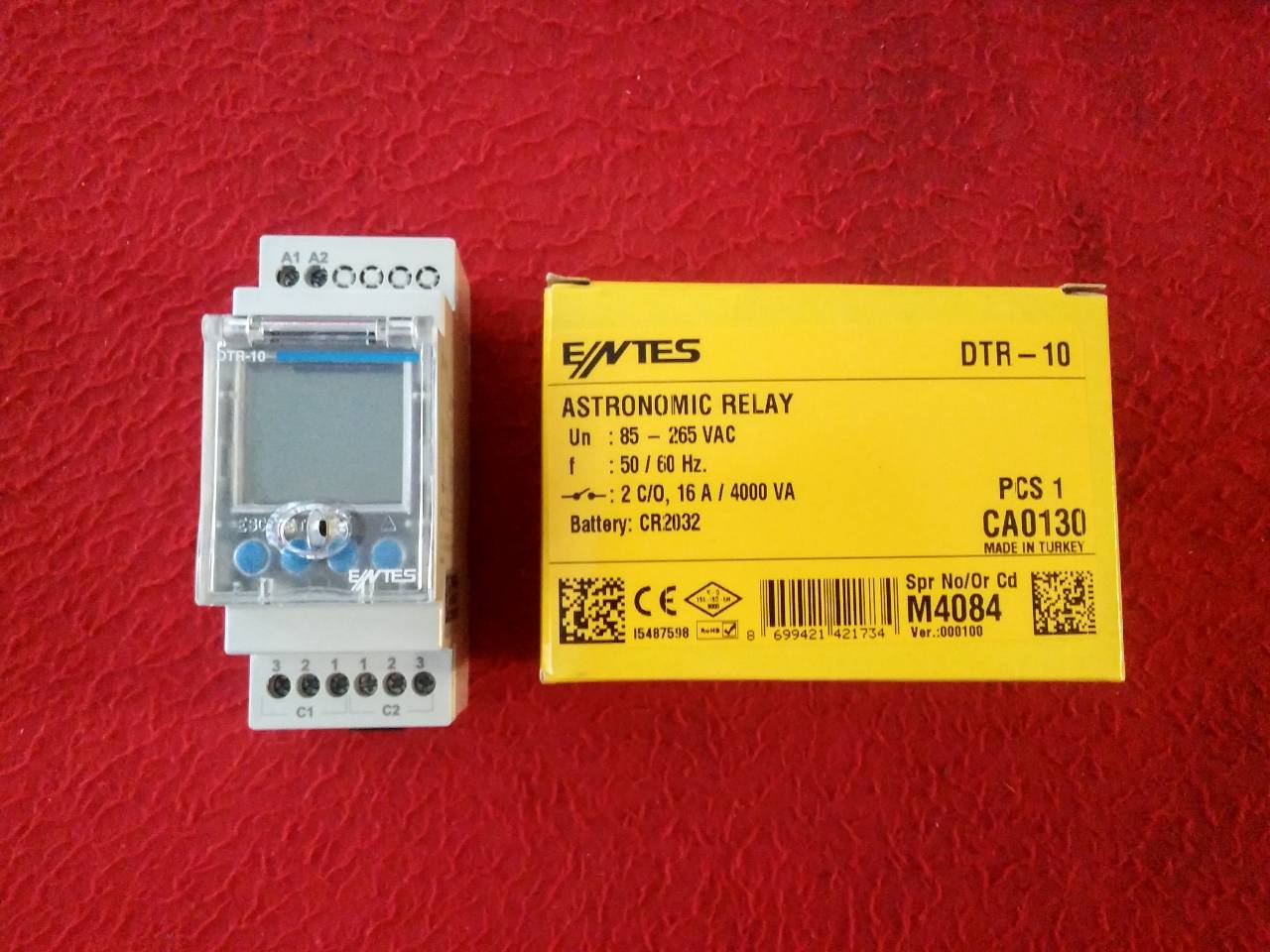 ENTES DTR-10 DTR-10T SIFIR KUTULU ASTRONOMIC RELAY ASTRONOMİK ZAMAN SAATİ