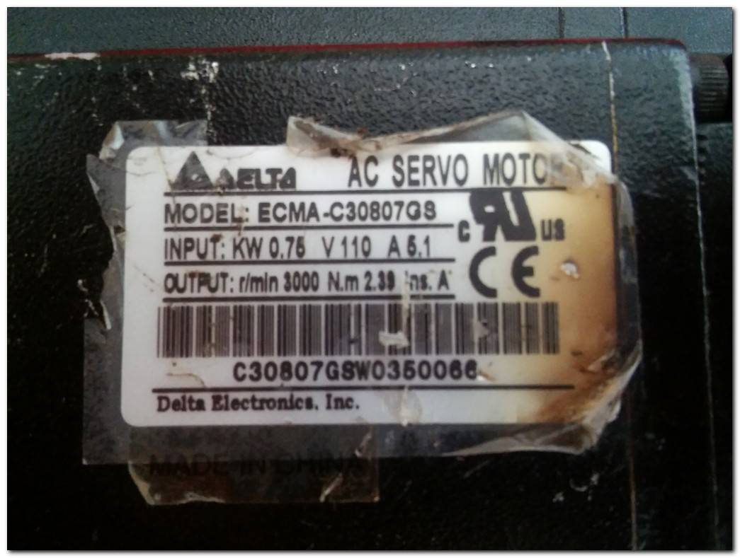 DELTA ECMA-C30807GS 0,75KW AC SERVO MOTOR 0,75 KW SERVO MOTOR