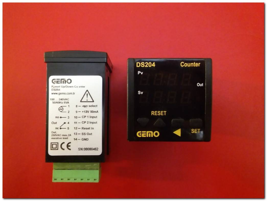 GEMO DS204 TEMPERATURE CONTROLLER ISI KONTROL CİHAZI