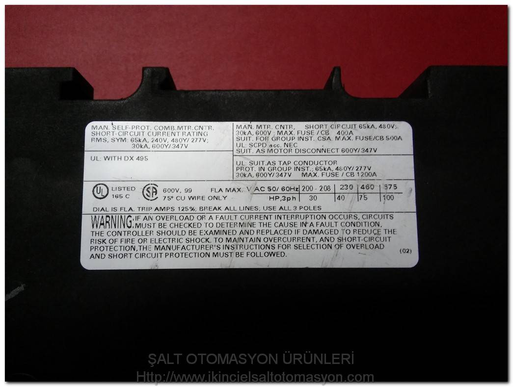 ABB MS495 1SAM550000R1010 80-100A MOTOR KORUMA 80A 100A