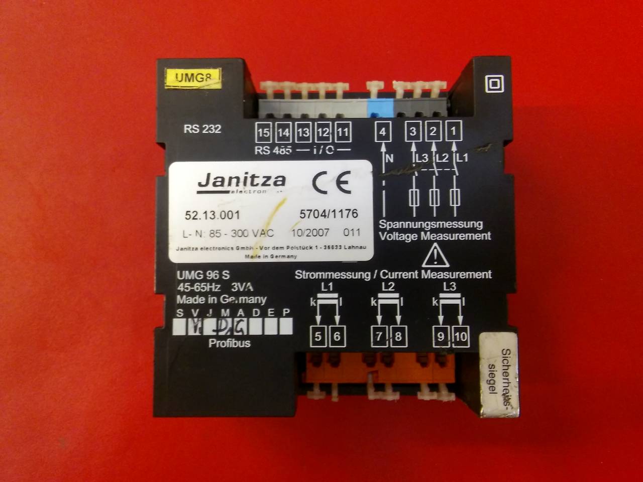 JANİTZA UMG 96 S 52.13.001 HABERLEŞMELİ DİJİTAL ENERJİ ÖLÇÜM CİHAZI