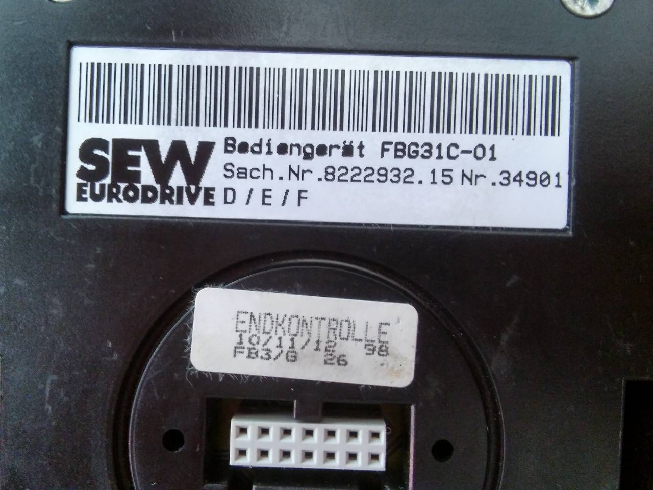 SEW EURODRIVE FBG31C-01 KEYPAD