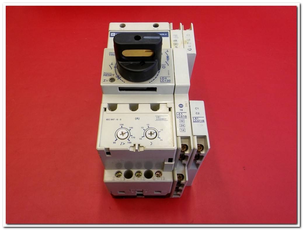 TELEMECANIQUE İNTEGRAL 32 LD4 LC130 LB1 LC03M17 LA1 LC010 LA1 LC071B LB1 LC03M LD4 LC30 LA1 LC071B SQUARE D 32 AMPERE KADAR HEPSİ BİR ARADA MOTOR YOL VERİCİ KOMBİNASYONLARI MOTOR STARTER