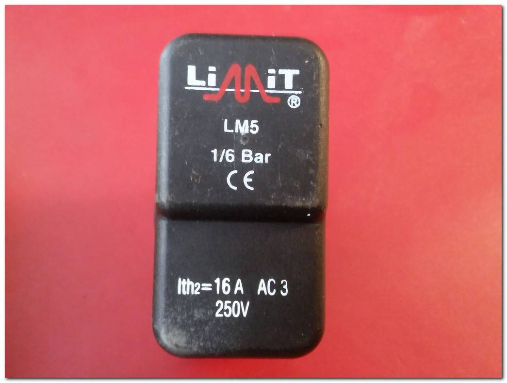 LİMİT LM5 1-6BAR 16A AC3 250V SIFIR KUTULU MONOFAZE BASINÇ ŞALTERİ