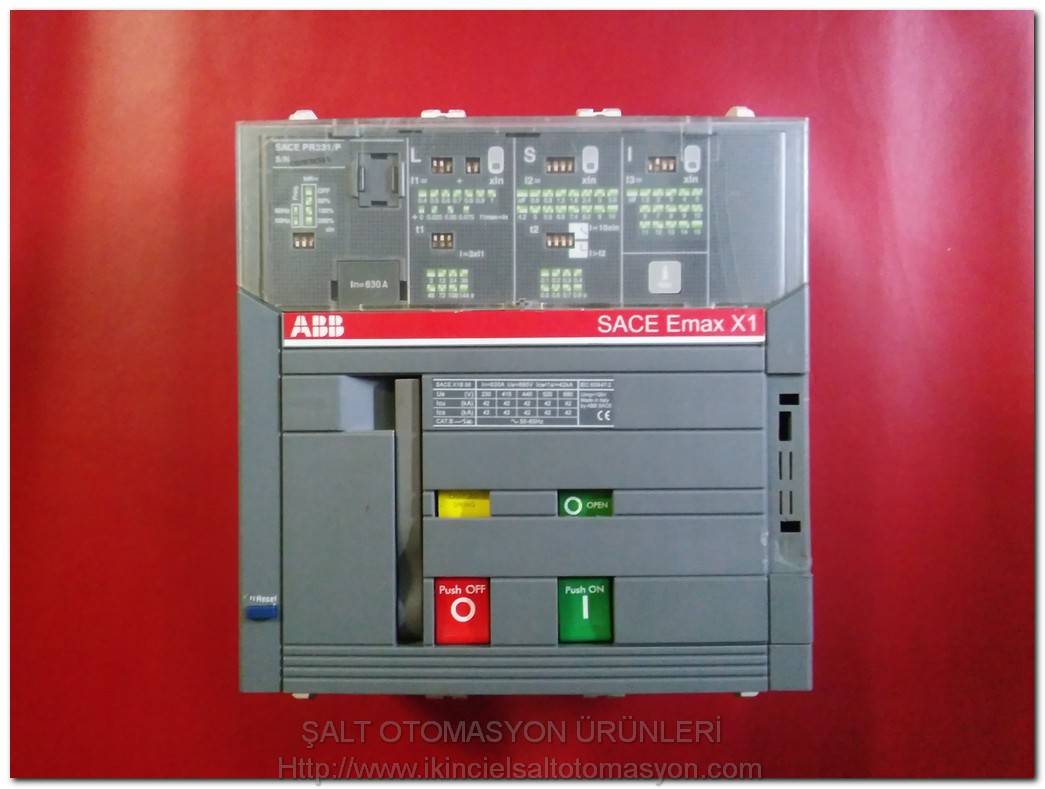 ABB SACE EMAX X1 SACE X1B 06 SACE PR331/P SACE PR331/P 630A TMŞ DEVRE KESİCİ ŞALTER