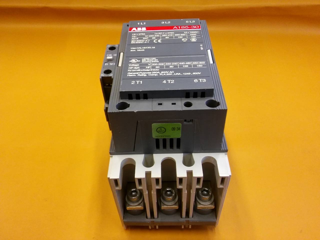 ABB A185-30 275A 220 KONTAK BOBİNLİ 1SFL491001RXX11 KONTAKTÖR