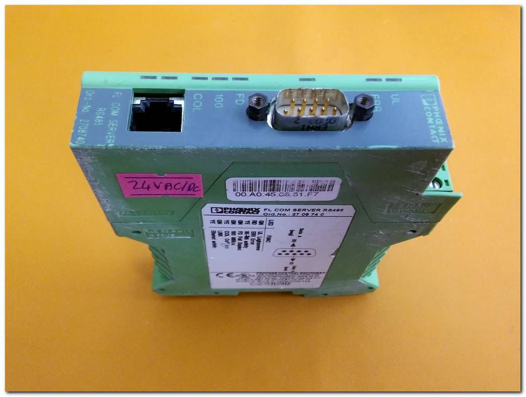 PHOENIX CONTACT 2708740 FL COM SERVER INPUT OUTPUT MODULE PLC ETHERNET MODÜLÜ