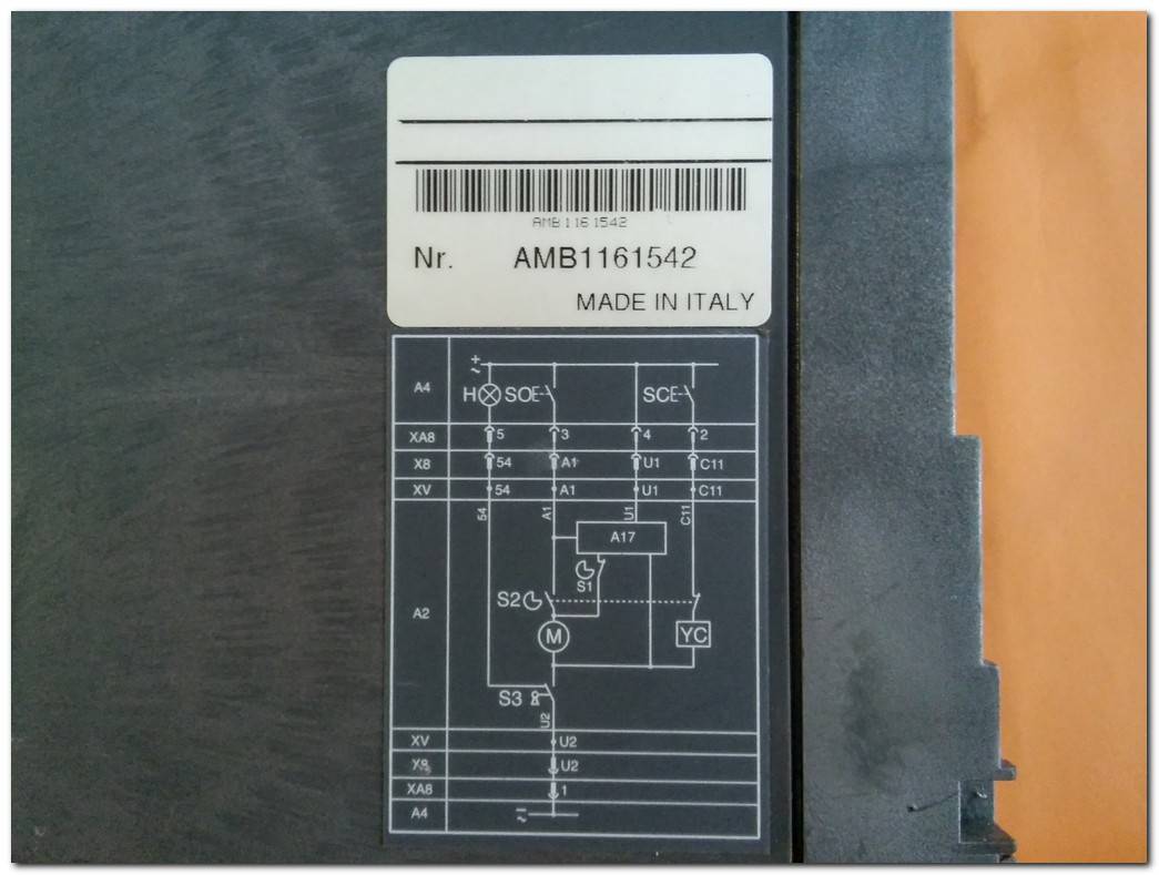 ABB SACE TMAX AMB116154-2 800-1000A TMŞ MOTORU