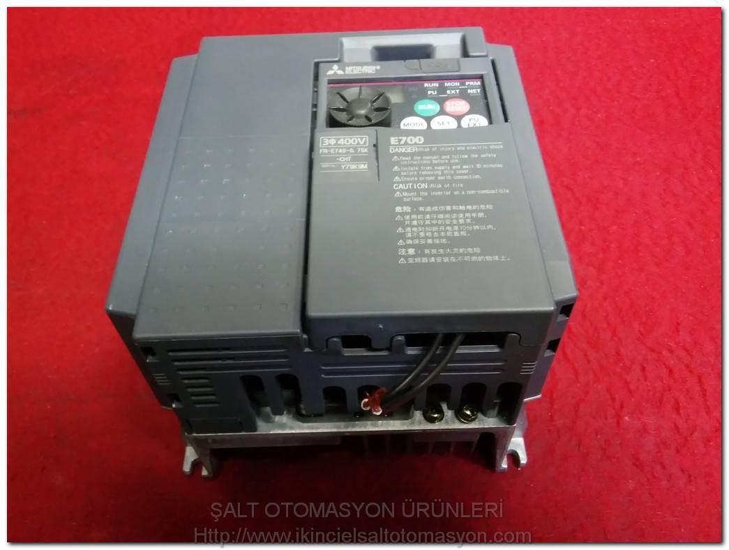 MITSUBISHI FR-E740-0.75K-CHT Y79K9M E700 0,75KW SÜRÜCÜ INVERTER