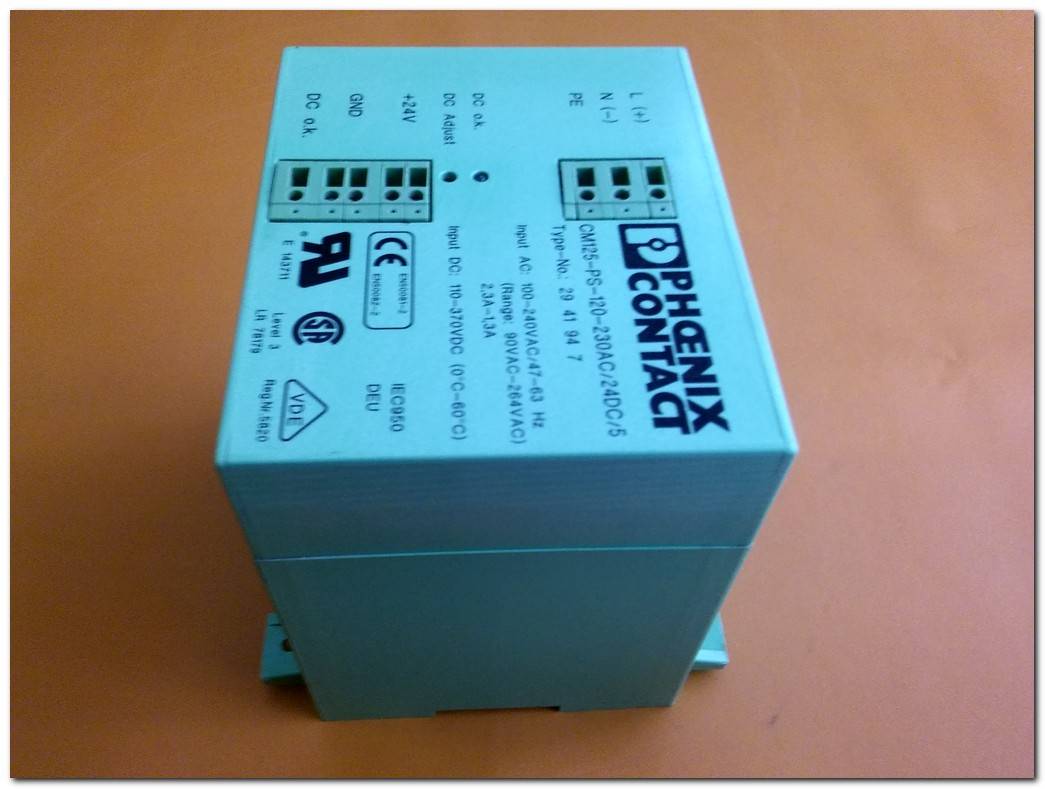 PHOENIX CONTACT CM125-PS-120-230AC-24DC-5 29 41 94 7 POWER SUPPLY GÜÇ KAYNAĞI