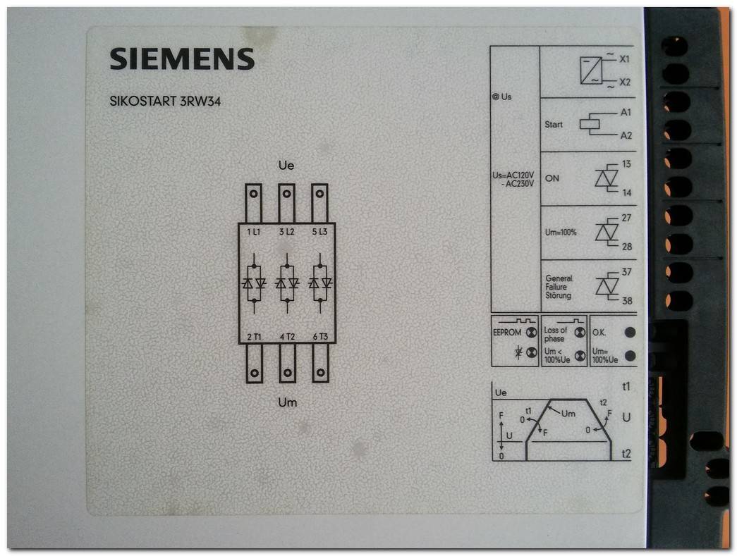 SIEMENS 3RW3467-0DC44 132KW SOFT STARTER SIKOSTART 3RW34 3RW3467-ODC44 132 KW YUMUŞAK YOL VERME