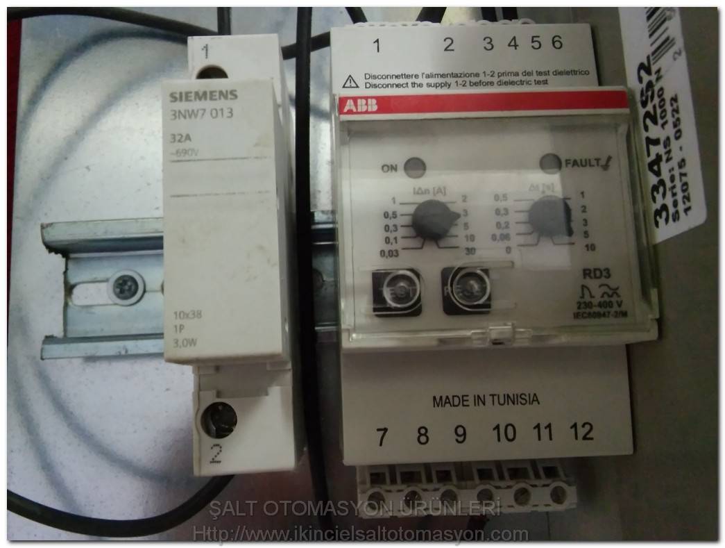 SCHNEİDER NS1000 N 1000A ABB RD3 SIEMENS 3NW7 013 ABB TR5 TAKIM