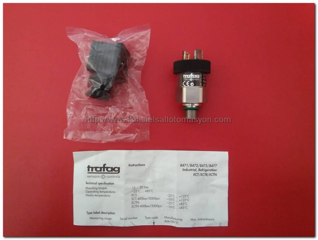 TRAFAG ECT6,0A PRESSURE TRANSMITTER SIFIR KUTULU BASINÇ TRANSMİTTERİ
