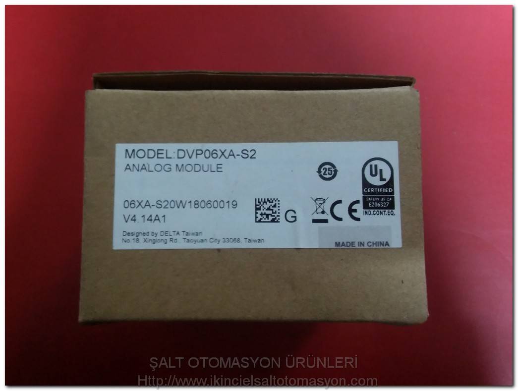 DELTA DVP06XA-S2 SIFIR KUTULU PLC ANALOG MODÜL
