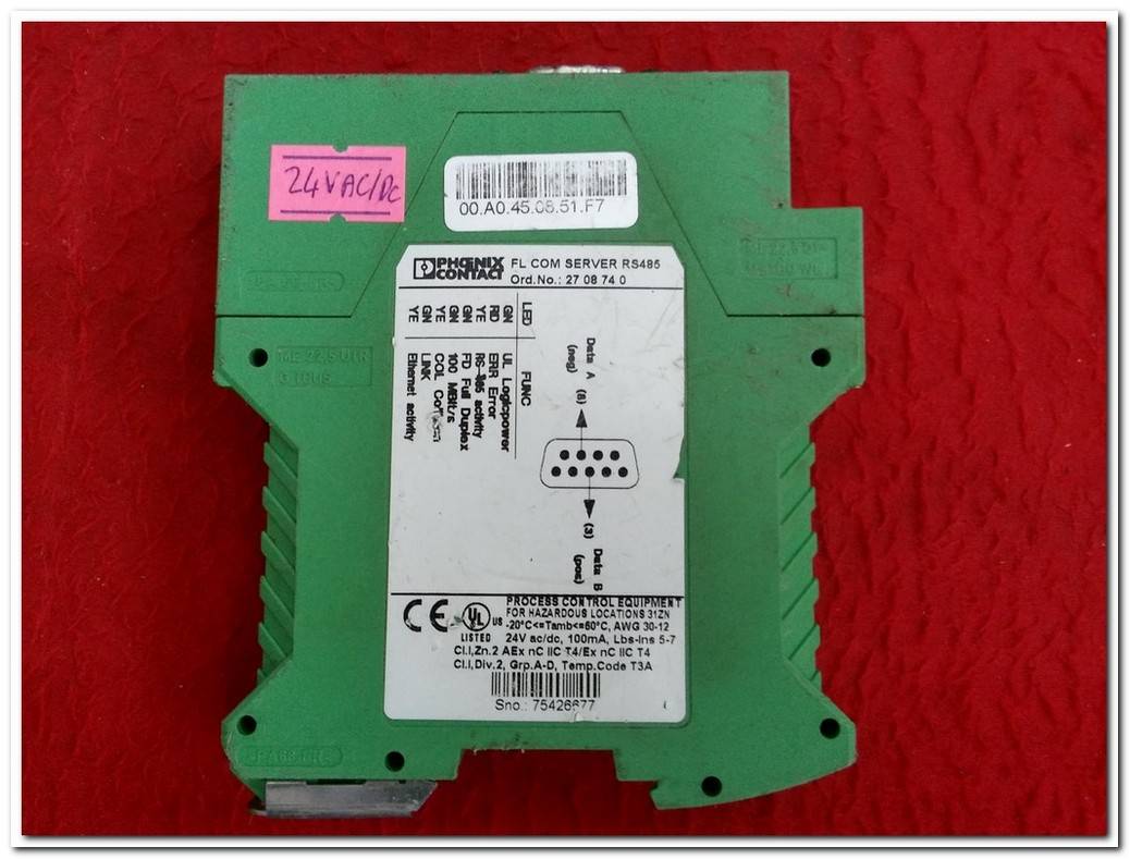 PHOENIX CONTACT 2708740 FL COM SERVER INPUT OUTPUT MODULE PLC ETHERNET MODÜLÜ