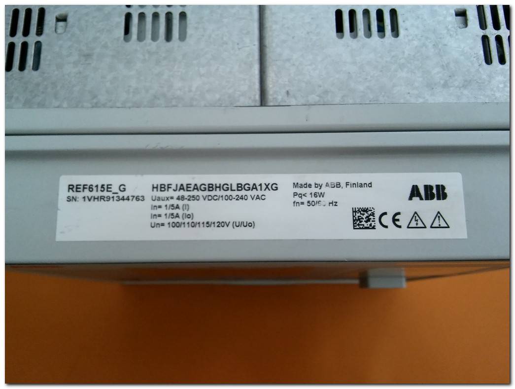 ABB REF615 REF615E G COM0032 AIM0006 FİBER KORUMA VE KONTROL  X100 X110 X120 X130 X1/LAN1 