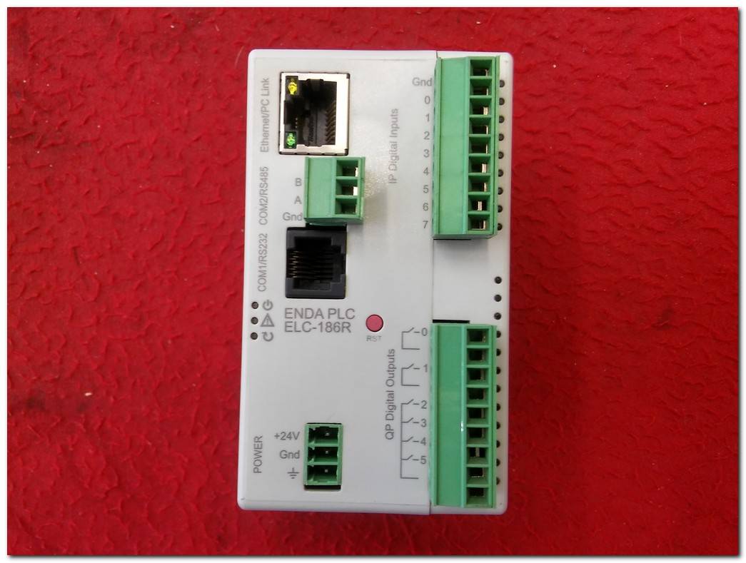 ENDA ELC-186R PLC CPU MODUL ETHERNET PORTLU PLC 