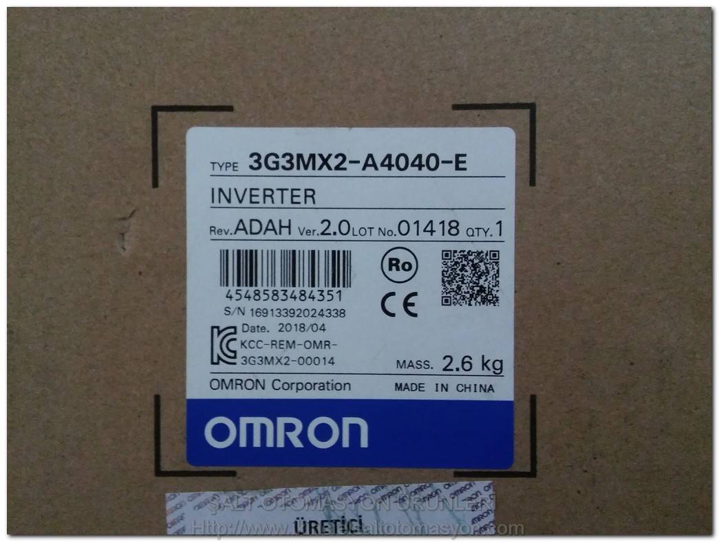 OMRON 3G3MX2-A4040-E 4KW-5,5W SIFIR KUTULU SÜRÜCÜ 4KW 5.5KW INVERTER DRIVER