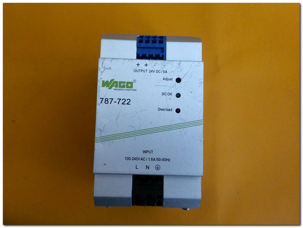 WAGO 787-722 SWİTCHED MODE POWER SUPPLY 24VDC 5A GÜÇ KAYNAĞI