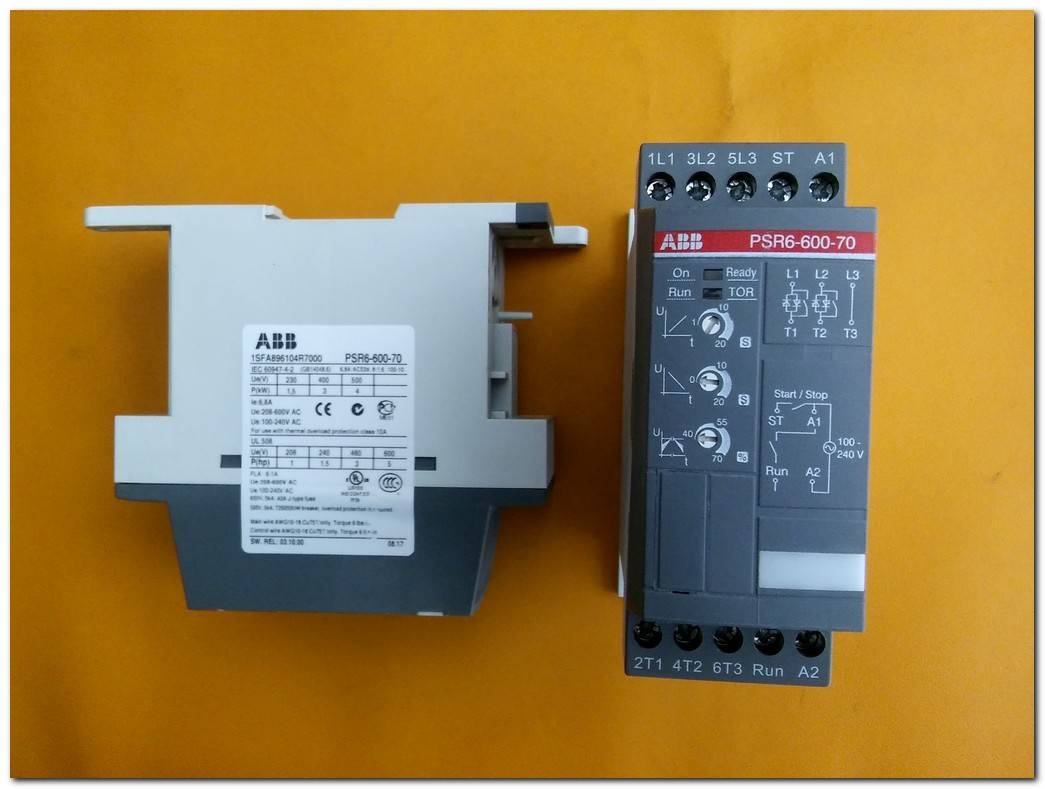 ABB PSR6-600-70 1SFA896104R7000 3KW SOFTSTARTER 3 KW YUMUŞAK YOL VERME