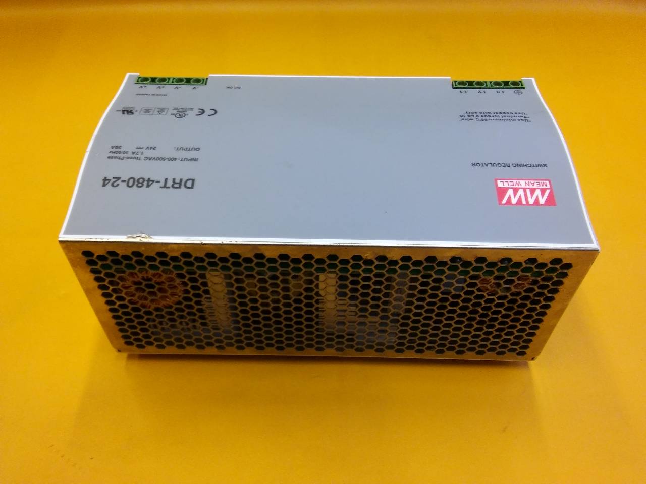 MEAN WELL MW DRT-480-24 24V 20A POWER SUPPLY GÜÇ KAYNAĞI