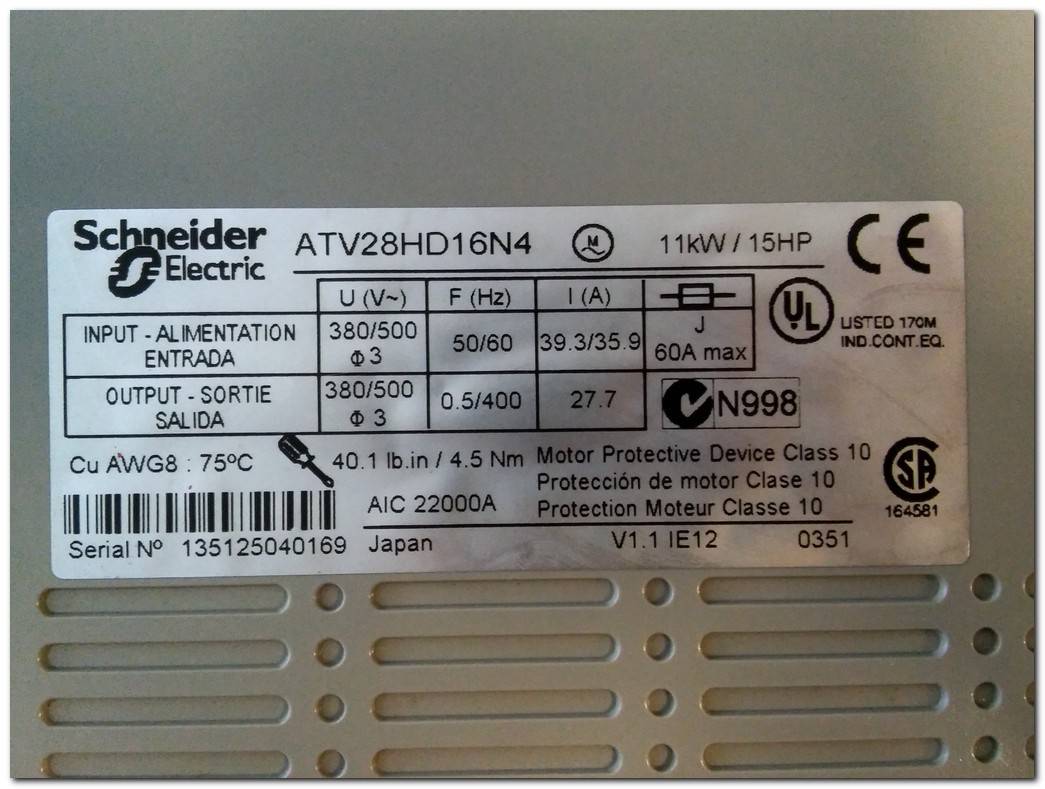 TELEMECANIQUE ATV28HD16N4 11KW SÜRÜCÜ SCHNEİDER ATV28 11 KW  INVERTER