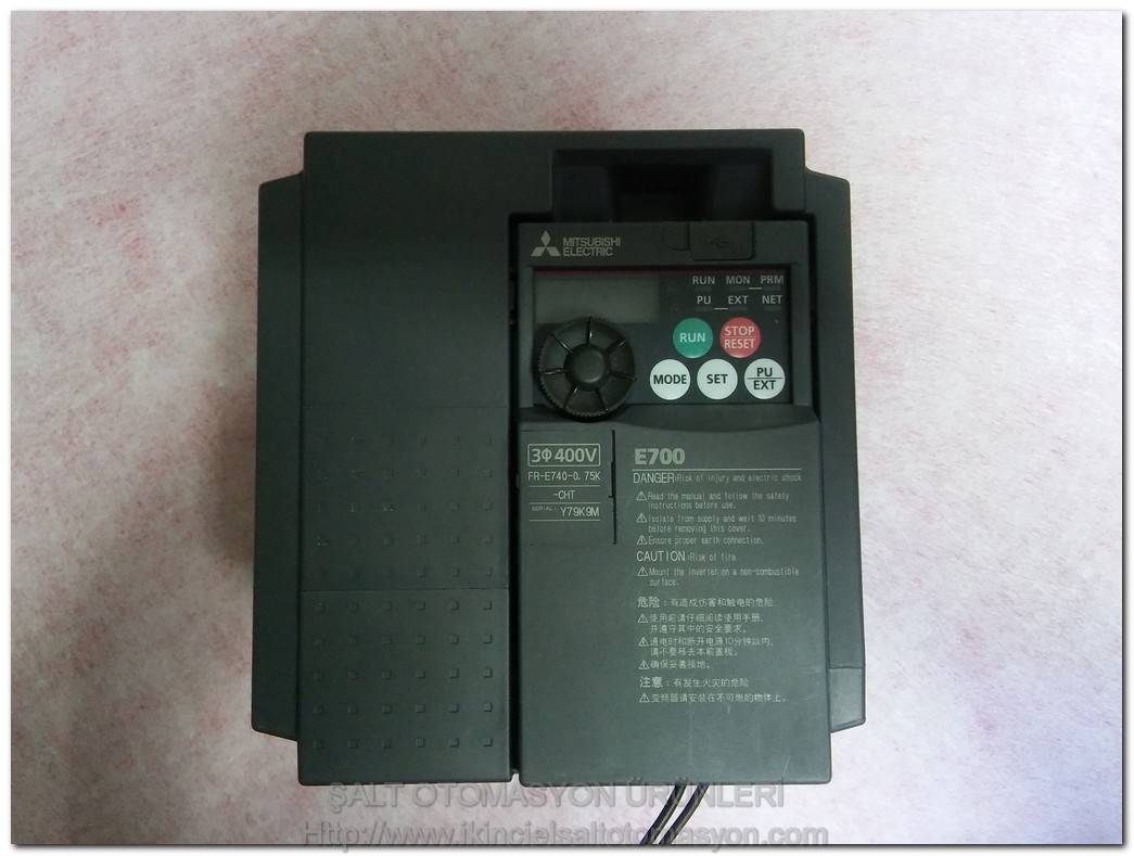 MITSUBISHI FR-E740-0.75K-CHT Y79K9M E700 0,75KW SÜRÜCÜ INVERTER