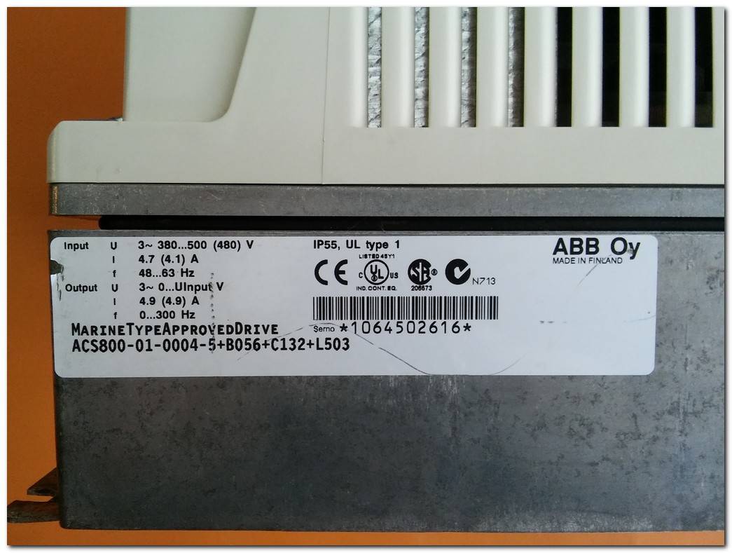 ABB ACS800-01-0004-5 2,2KW SÜRÜCÜ ACS800-01-0004-5 B056 C132 L503