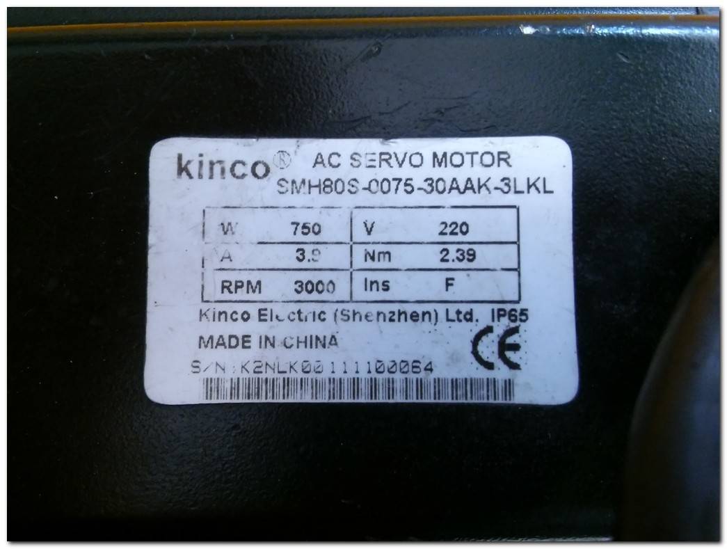 KİNCO SMH80S-0075-30AAK-3LKL AC SERVO MOTOR 750W
