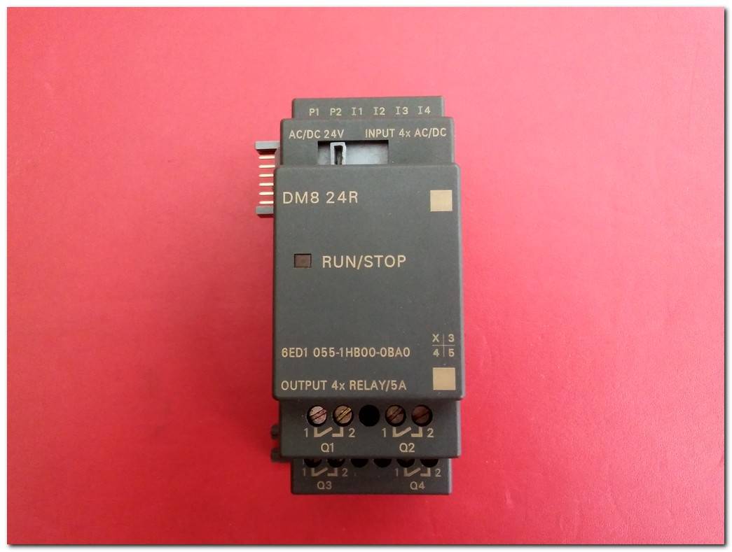 SIEMENS 6ED1 055-1HB00-0BA0 DM8 24R RUN-STOP PLC LOGO EK MODÜL