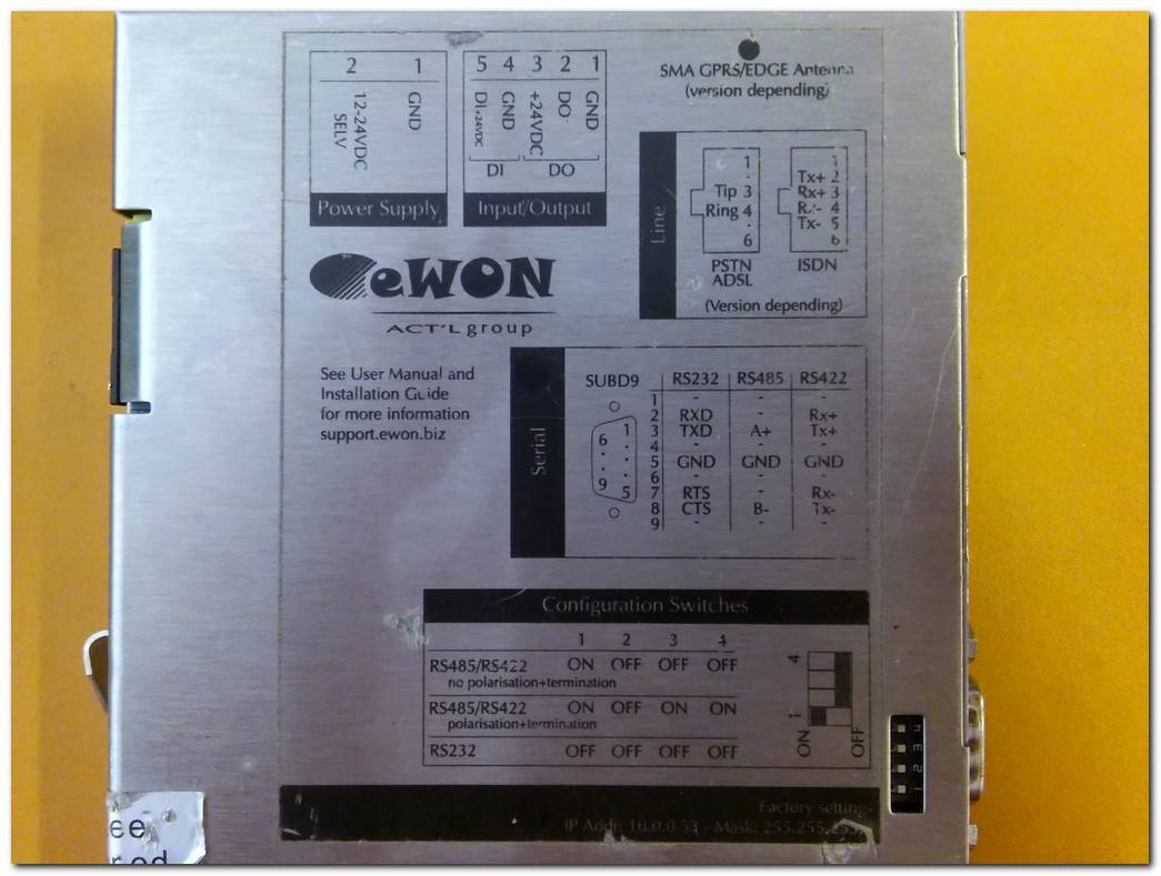 EWON EWONX005CD 2005CD UMTS MPI Profibus Ethernet ile Siemens S7 PLC için eWONx005CD Endüstriyel VPN Router