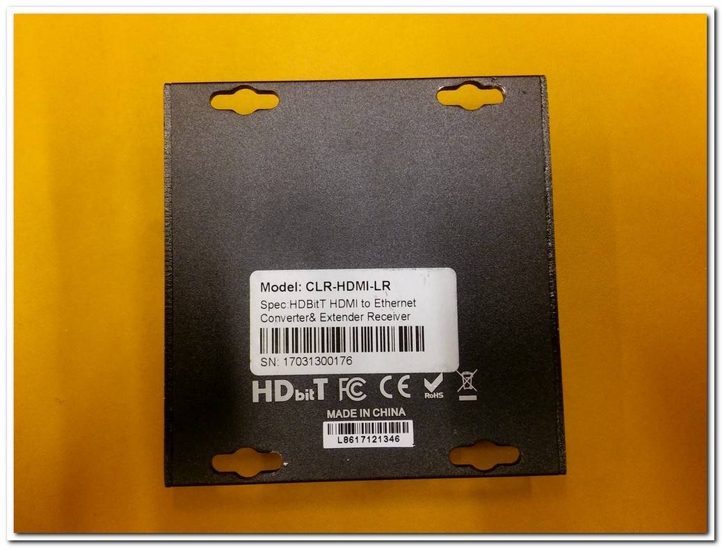 CLR NETWORKS CLR-HDMI-LR HDBİTT HDMI TO ETHERNET CONVERTER EXTENDER RECEİVER İNTERNET DÖNÜŞTÜRÜCÜ VE GENİŞLETİCİ ALICI
