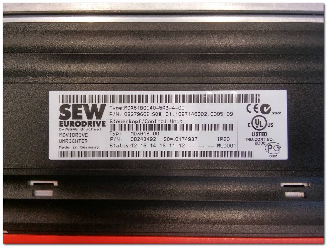 SEW MDX61B-00 SERVO SÜRÜCÜ MDX61B0040-5A3-4-00 EURODRIVE MOVIDRIVE UMRICHTER SERVO DRIVE