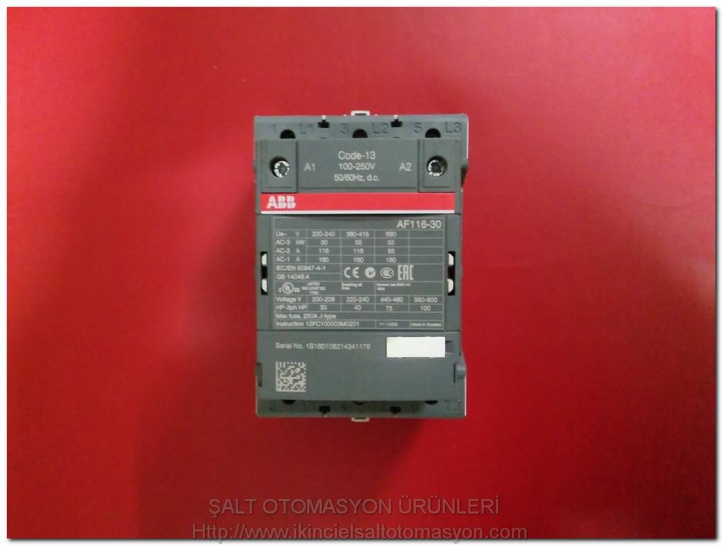 ABB AF116-30 1S160108214341179 55KW 100-250VDC KONTAKTÖR
