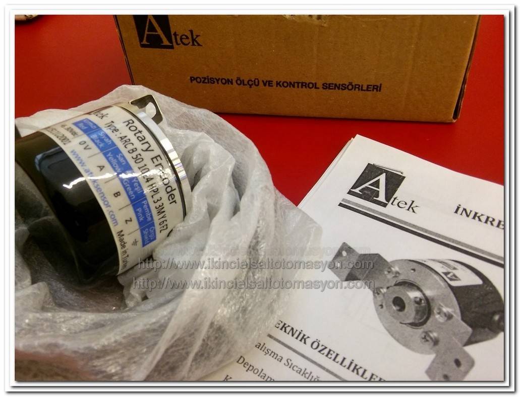 ATEK ARC B 50 1024 HPL 3 3M Y 6 FZ ROTARY SIFIR KUTULU ENCODER