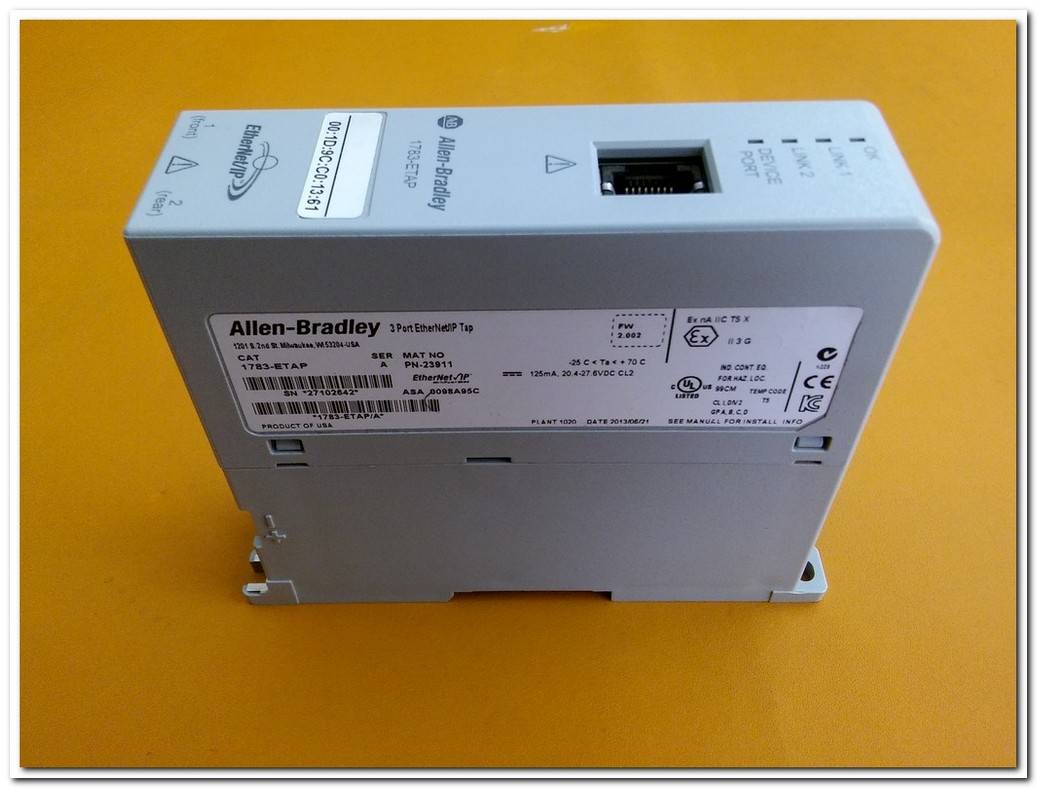 ALLEN BRADLEY 1783-ETAP 3 PORT ETHERNET IP TAP PLC