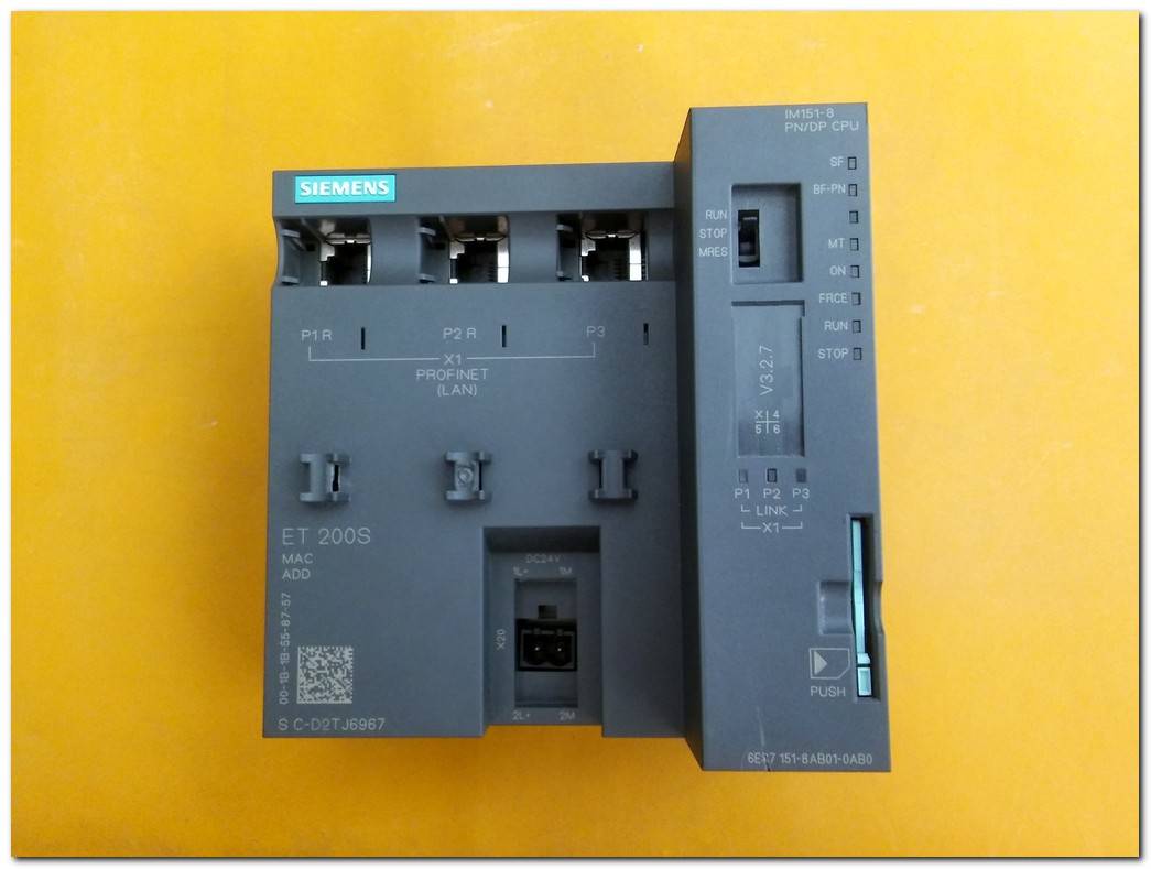 SIEMENS 6ES7 151-8AB01-0AB0 ET 200S IM151-8 PN-DP CPU SIMATIC S7 PLC