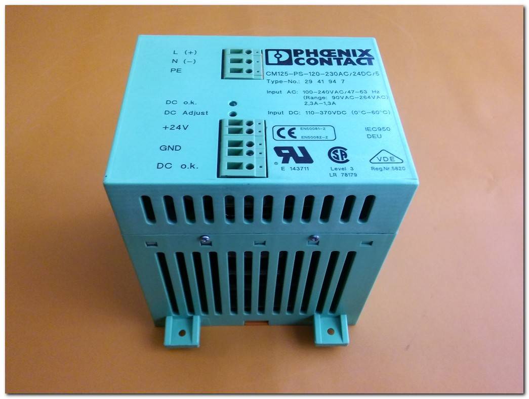 PHOENIX CONTACT CM125-PS-120-230AC-24DC-5 29 41 94 7 POWER SUPPLY GÜÇ KAYNAĞI