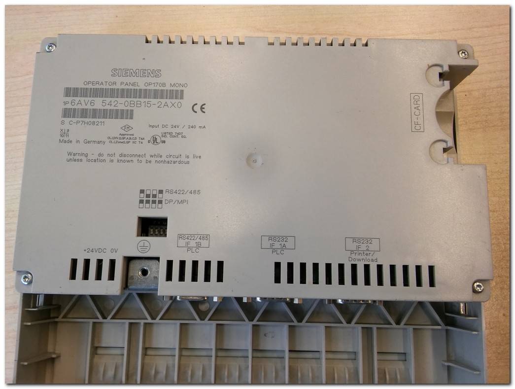 SIEMENS 6AV6 542-0BB15-2AX0 6AV6542-0BB15-2AX0 SIMATIC PANEL OP17 OP170B MONO OPERATÖR PANEL