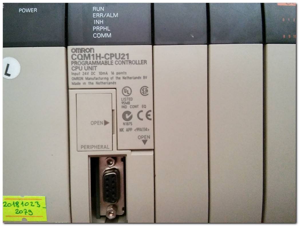 OMRON CQM1H-CPU21 PROGRAMMABLE CONTROLLER CPU UNIT PLC 