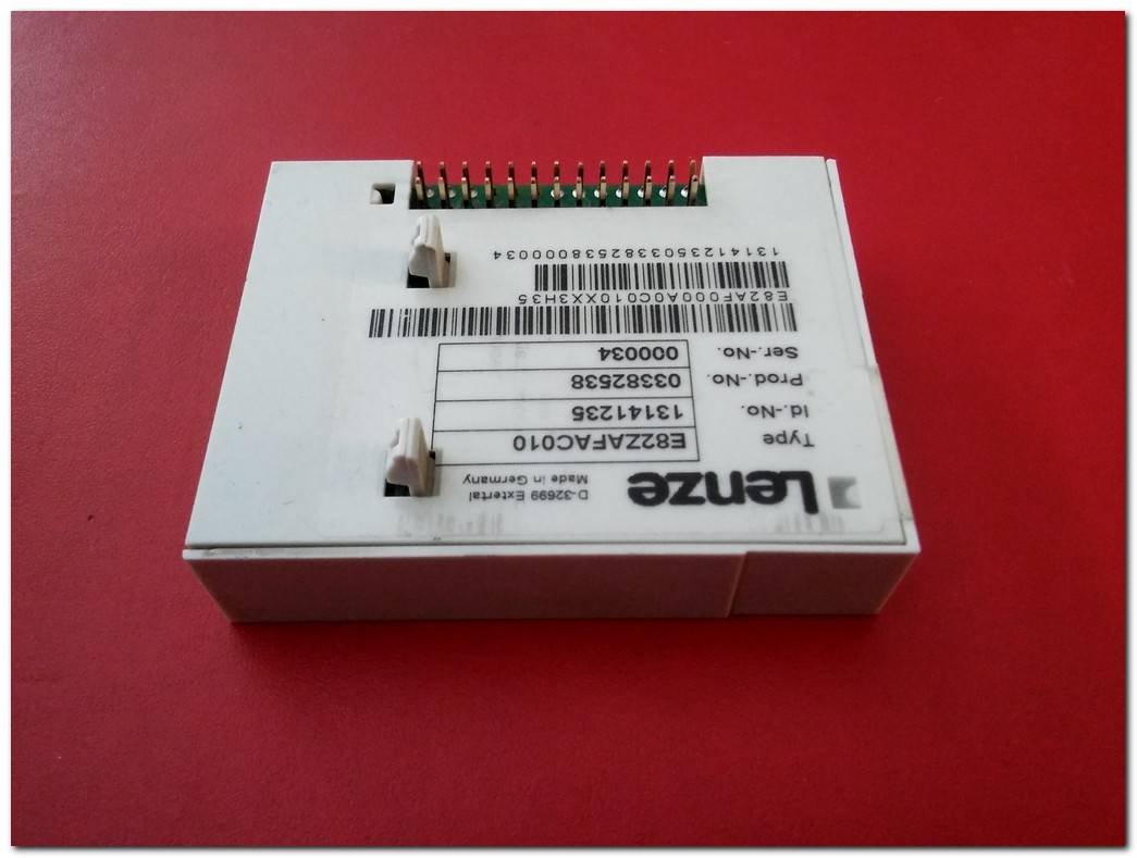 LENZE E82ZAFAC010 INPUT OUTPUT MODULE INVERTER SERIES 8200 VECTOR SÜRÜCÜ MODÜLÜ