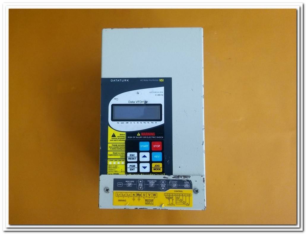 DATATURK 4KW MITSUBISHI IPM AC MOTOR SÜRÜCÜ DATA VFDRİVER AC MOTOR HIZ KONTROL VSI