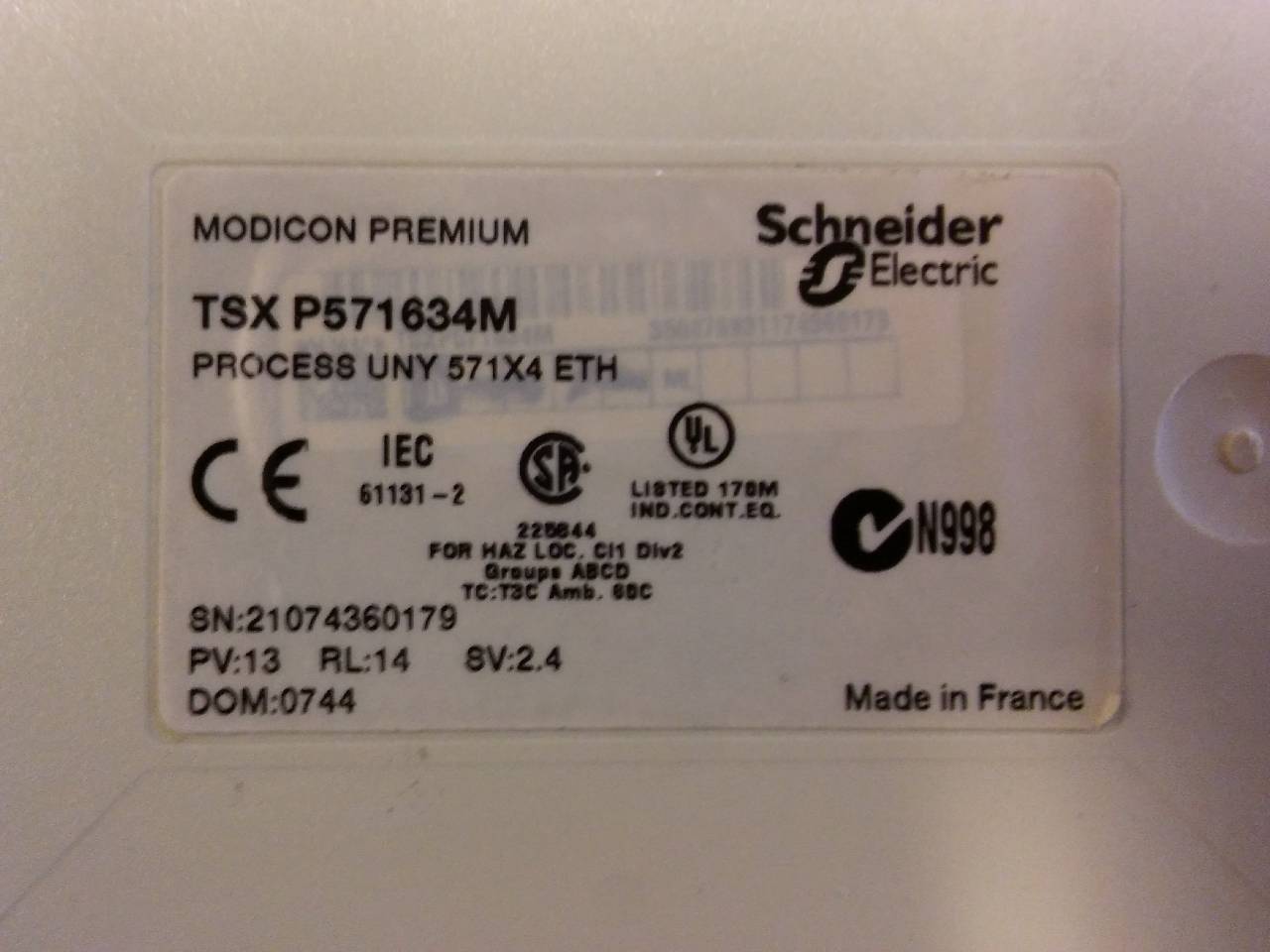 SCHNEİDER TSX P571634M TSXP571634M TSXMRPP384K 