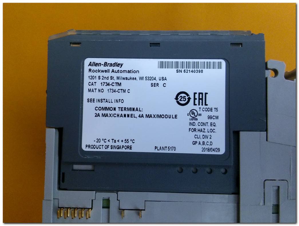 ALLEN BRADLEY 1734-RTBS TERMİNAL BLOCK TERMİNAL BLOĞU YAYLI KLEMENS