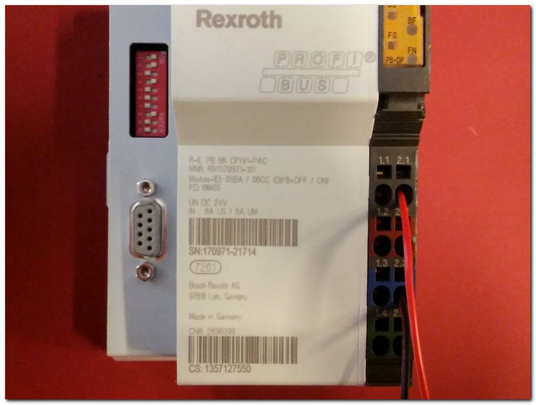 REXROTH R-IL PB BK DP-V1-PAC DP V1 PAC BOSCH PROFI BUS MODÜL