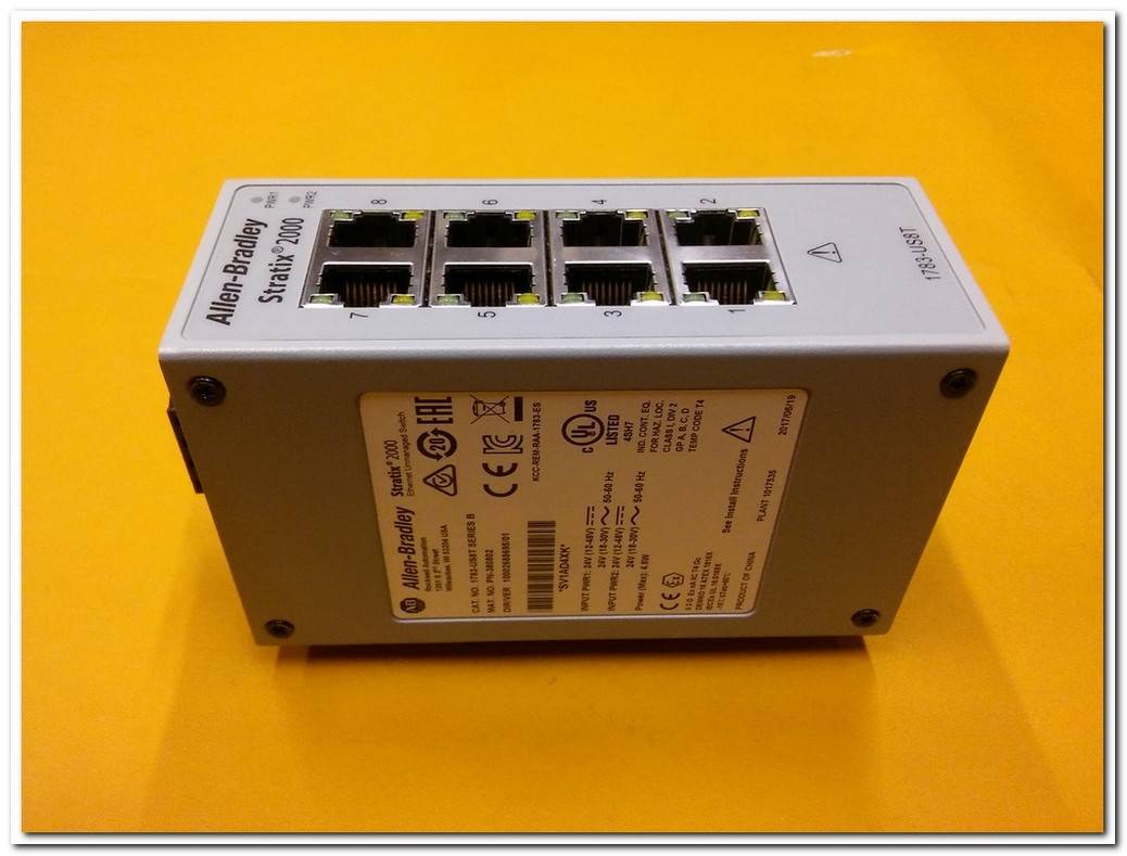 ALLEN BRADLEY STRATİX 2000 1783-US8T SERIES B ETHERNET UNMANAGED SWİTCH