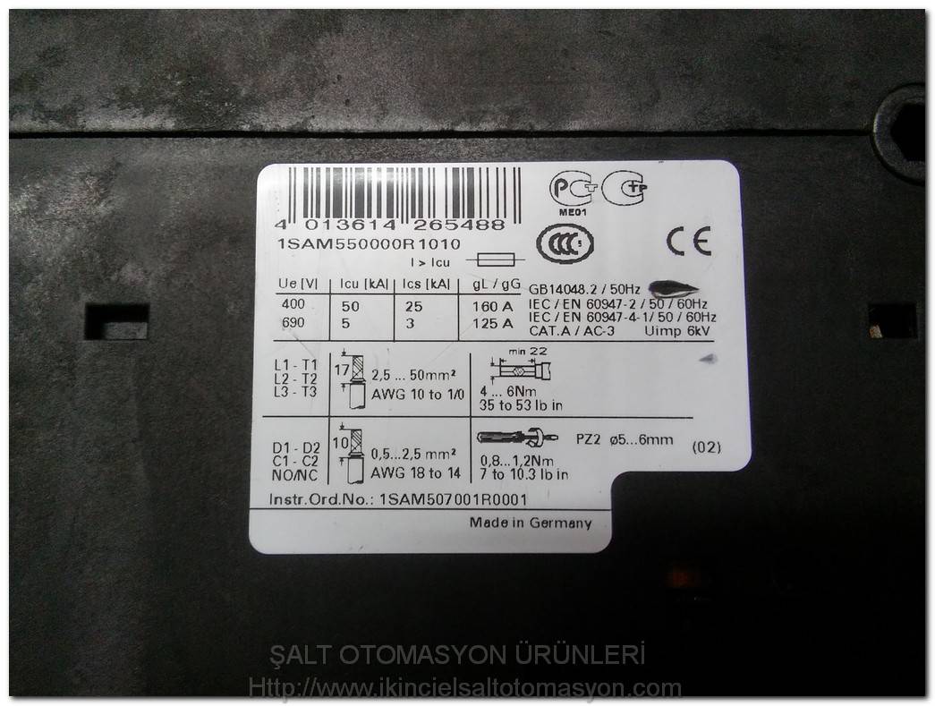 ABB MS495 1SAM550000R1010 80-100A MOTOR KORUMA 80A 100A