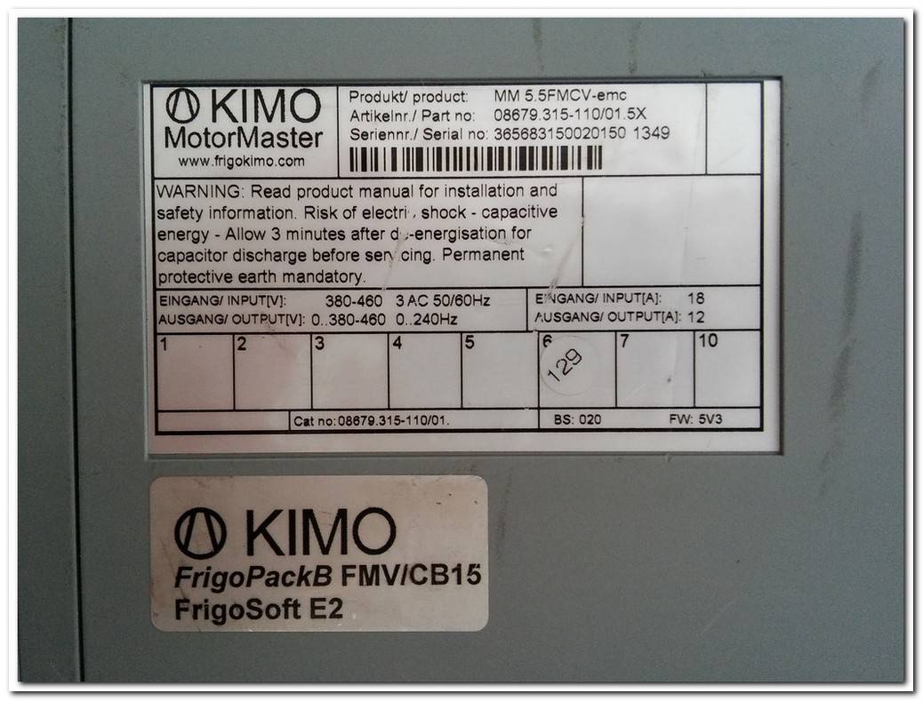 KIMO MM 5.5FMCV-EMC MOTOR MASTER 5,5KW SÜRÜCÜ 5,5 KW INVERTER